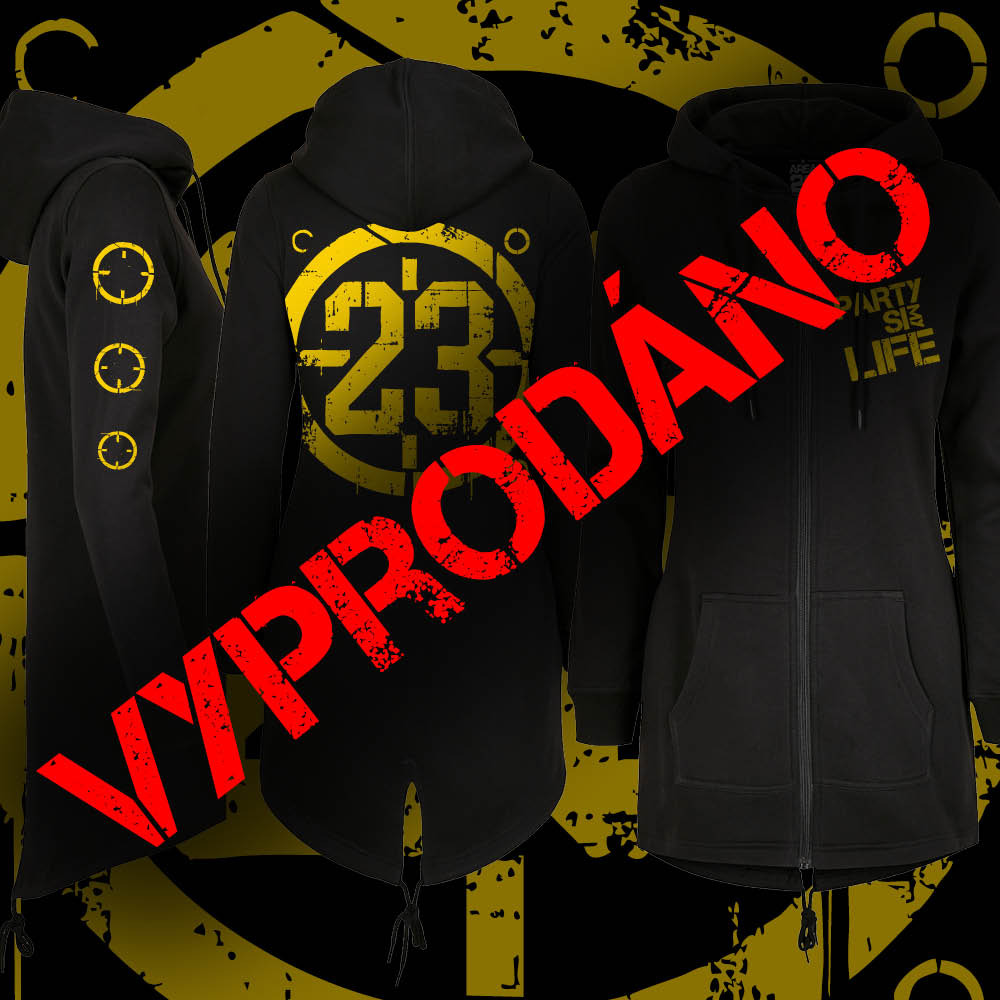 Dámská prodloužená mikina na zip limitovaná edice 